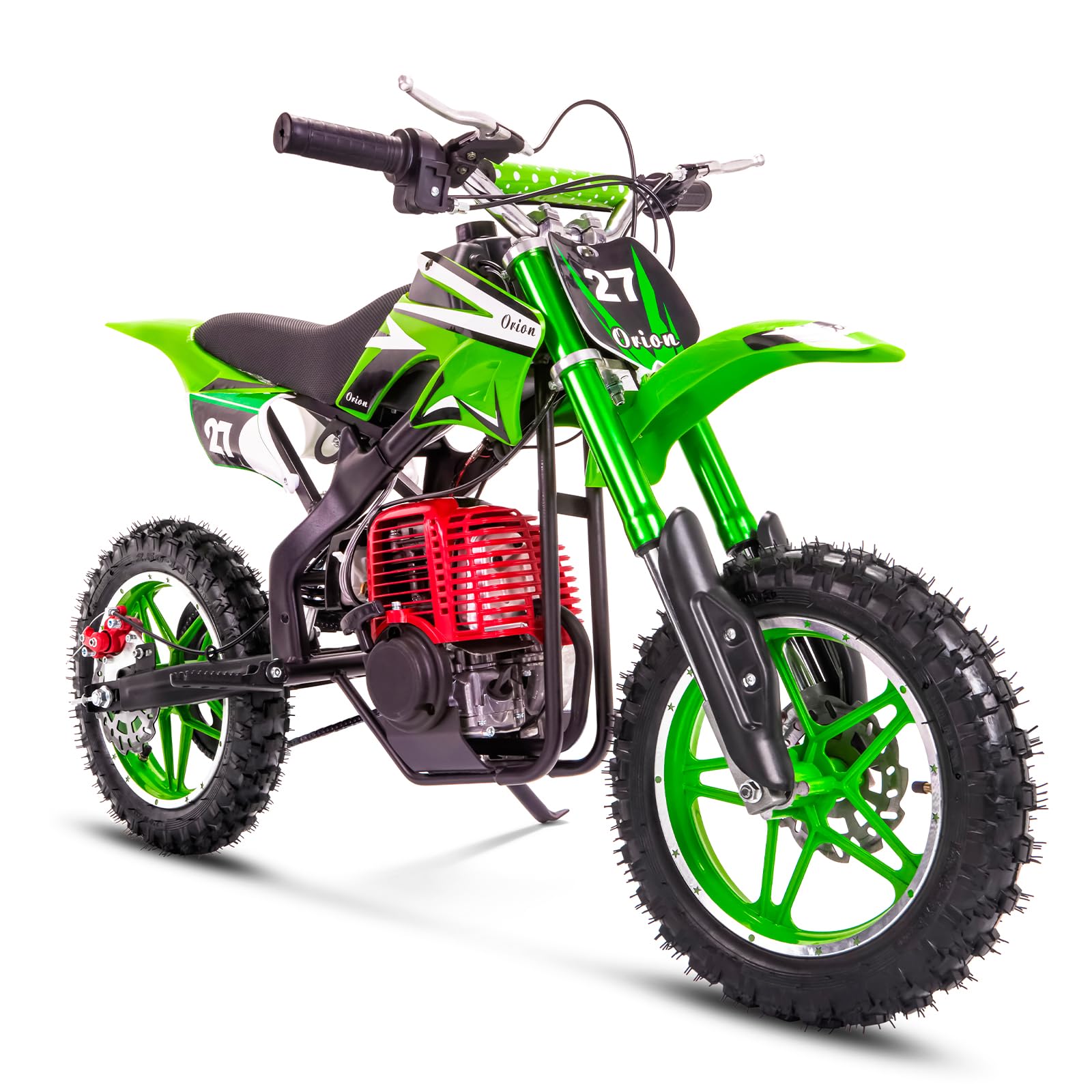49cc Kids Dirt Bike - 4-Stroke Mini Pit Bike for Boys & Girls Ages 8-14 | Off-Road Gas Motorcycle in Green | Perfect for Backyard Trails & Off-Road Adventures