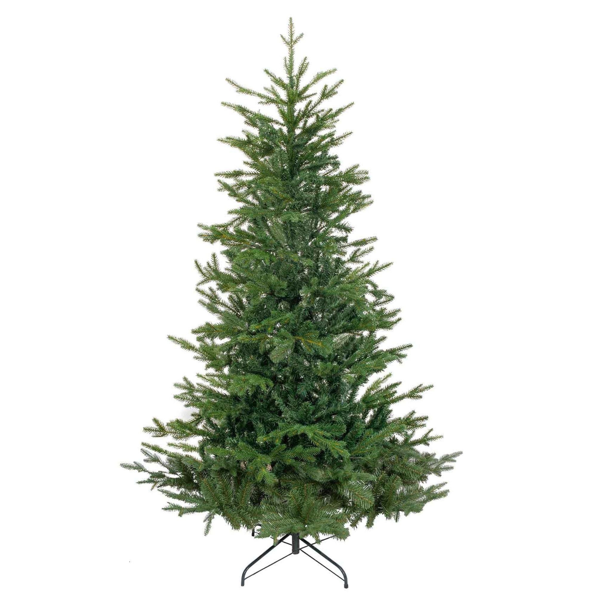 6ft Artificial Hinged Christmas Tree with 1200+ PE Tips & PVC Interior - Premium 180cm Holiday Decor for Living Room, Office & Party Decorations