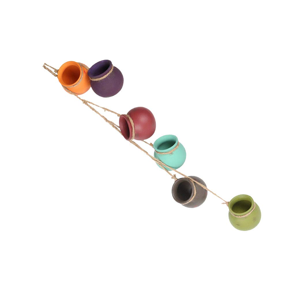 Hanging Ceramic Flower Pot Holder - Decorative Plant Pot for Indoor & Outdoor Plants | Perfect for Home, Garden, Balcony Decor