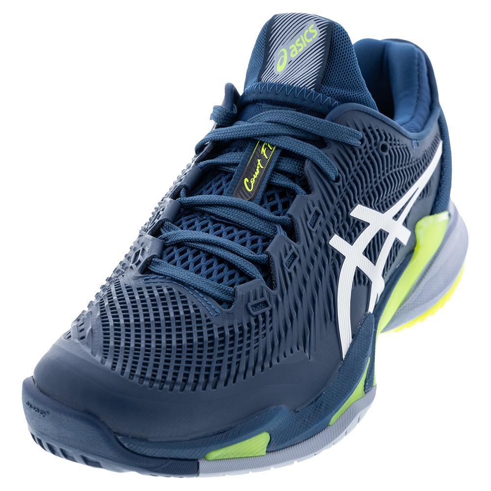 Men's Court FF 3 Tennis Shoes - Lightweight Performance Sneakers for Tennis & Casual Wear (Mako Blue/White) | Perfect for Competitive Matches & Everyday Comfort