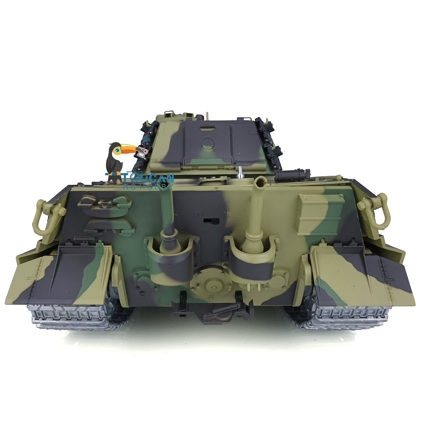 1/16 Scale Henglong King Tiger RC Battle Tank - 7.0 Customized Mainboard, 3888A Metal Road Wheels & Sprockets, Barrel Recoil System | US Stock | Perfect for Military Enthusiasts & RC Tank Battles