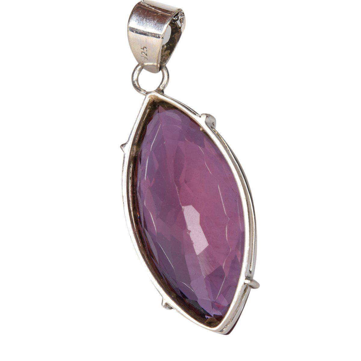 GEMHUB 82.90 Carat Natural Alexandrite Pendant - Color Changing Marquise Cut Gemstone Necklace, AAA Grade Handmade Jewelry for Women - Perfect for Weddings, Anniversaries & Special Occasions