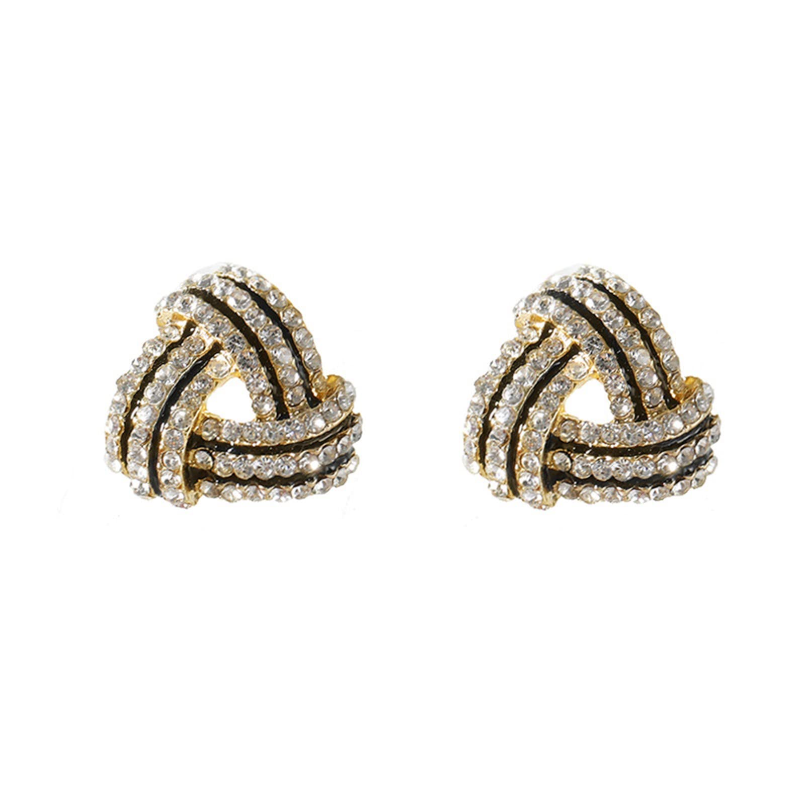 Trendy Triangle Cross Stud Earrings for Women - Stylish Commuterss Net Red Fashion Jewelry - Perfect for Daily Wear, Office, and Party Outfits