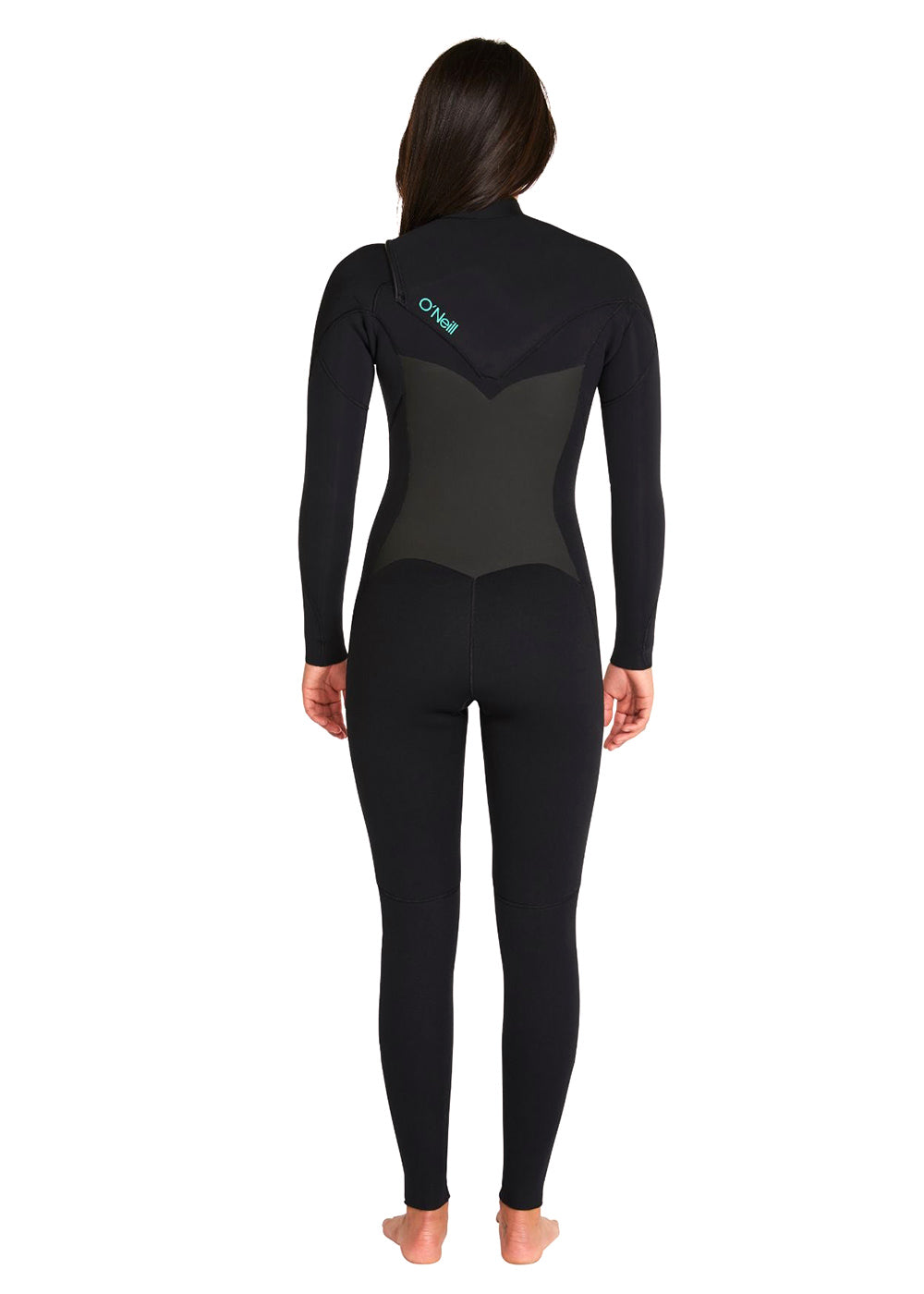 O'Neill Women's Focus 4/3mm Chest Zip Steamer Wetsuit - Warm & Flexible Surfing Wetsuit for Women - Perfect for Cold Water Surfing, Diving & Water Sports
