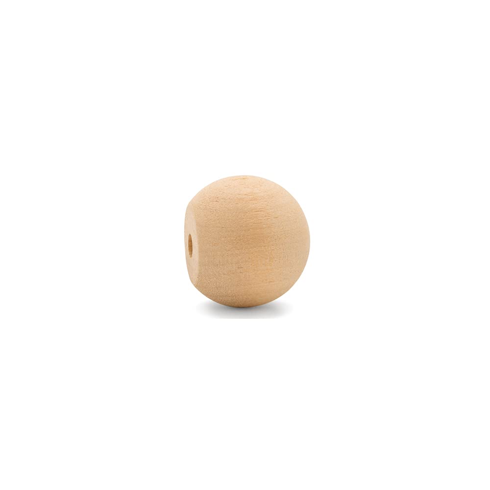 3/4 Inch Unfinished Wood Ball Knobs - Pack of 500 for Kitchen Cabinets, Drawers, Dressers & DIY Crafts - Natural Wood Cabinet Hardware for Home Decor & Furniture Making by Woodpeckers