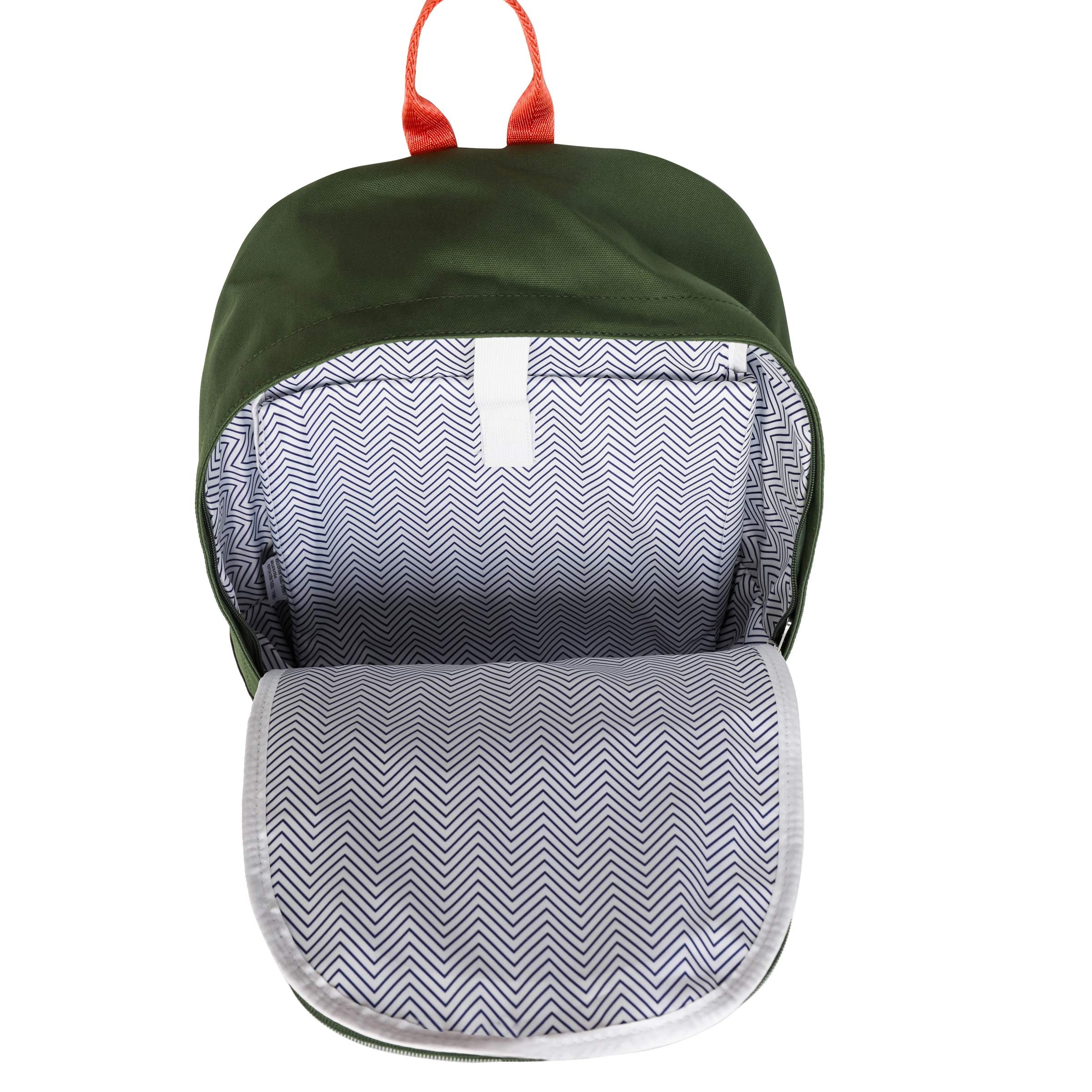 YLX Classic Eco-Friendly Travel Laptop Backpack - Stylish Computer Bag for Men & Women, Perfect for University & School, Fits 15” Laptops, Ideal for Work, Commute & Outdoor Adventures (Army Green & Dark Brown)