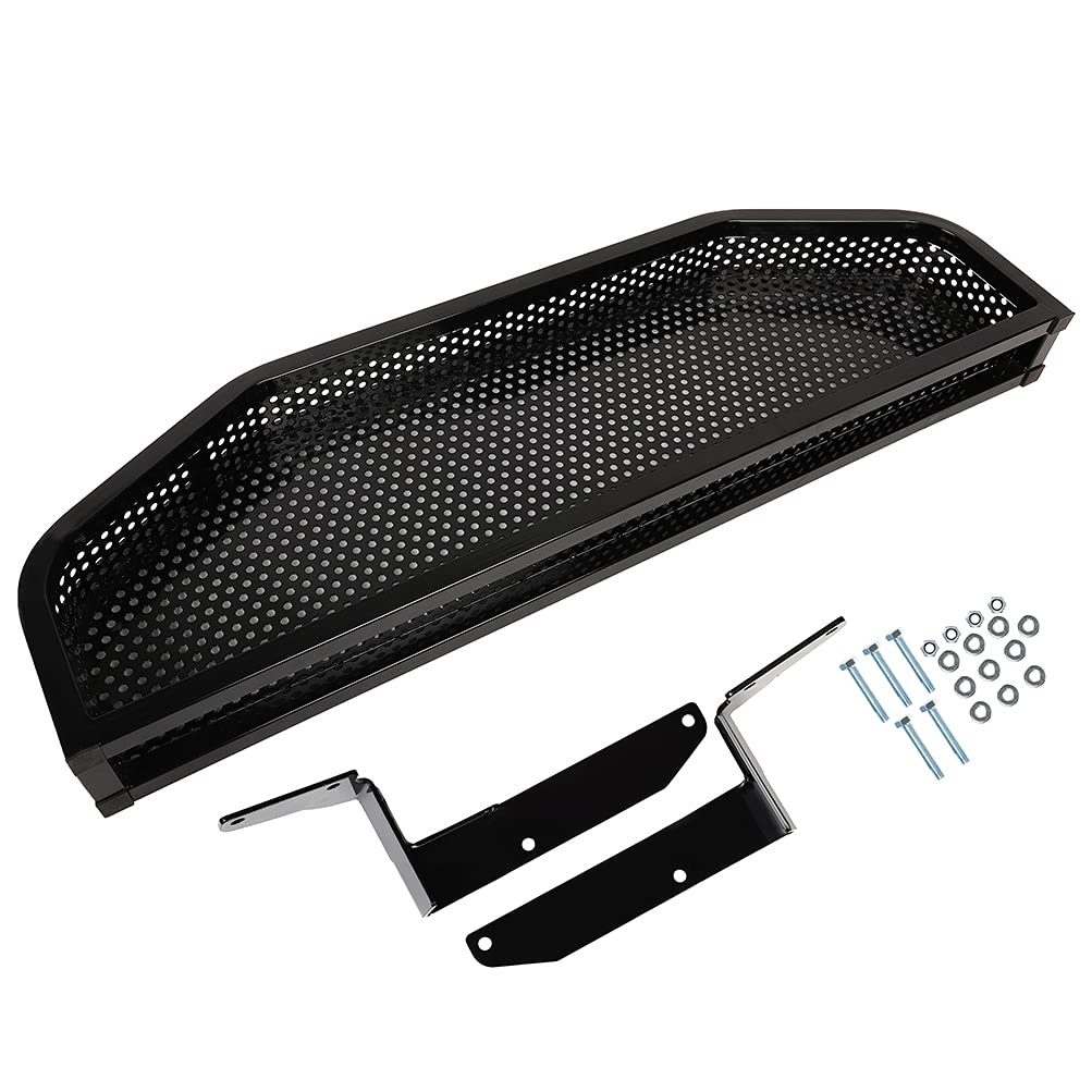 ECCPP Front Steel Storage Basket with Mounting Brackets for Club Car DS Golf Carts - Black | Extra Storage for Golf Clubs & Accessories | Perfect for Golf Course & Outdoor Use