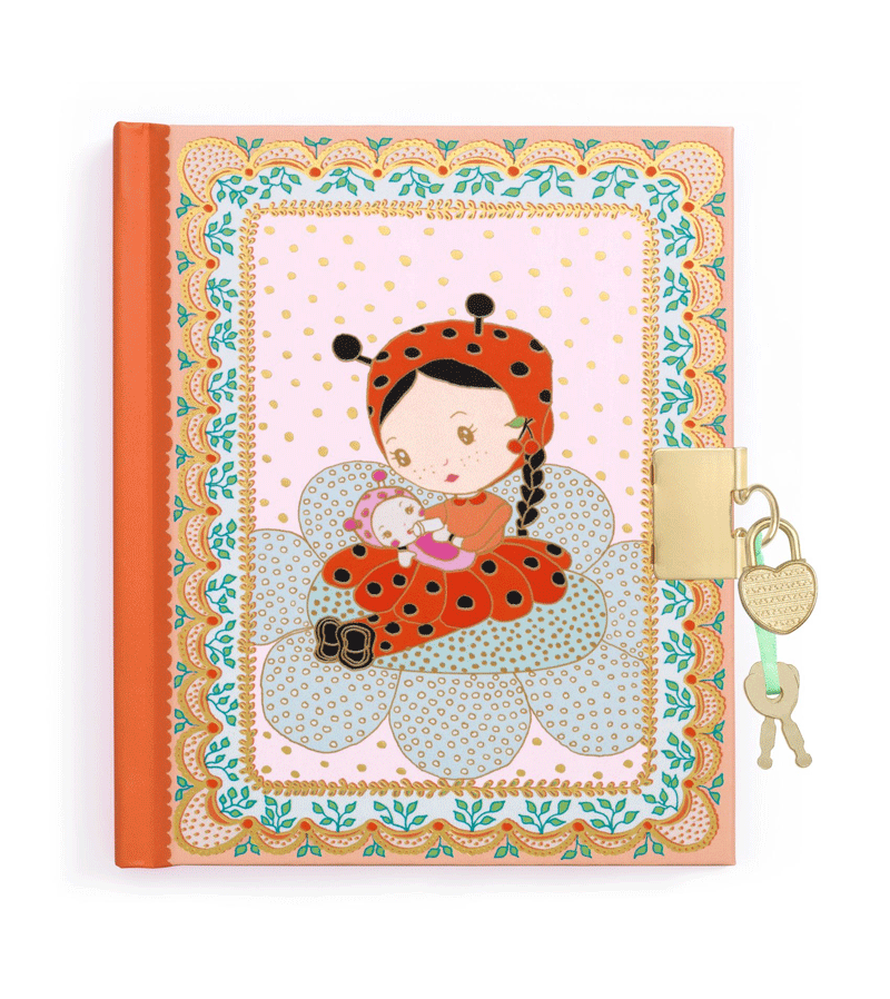 Tinyly Minico's Secret Diary by Djeco - Creative Writing Journal for Kids, Perfect for School, Travel & Gift Giving