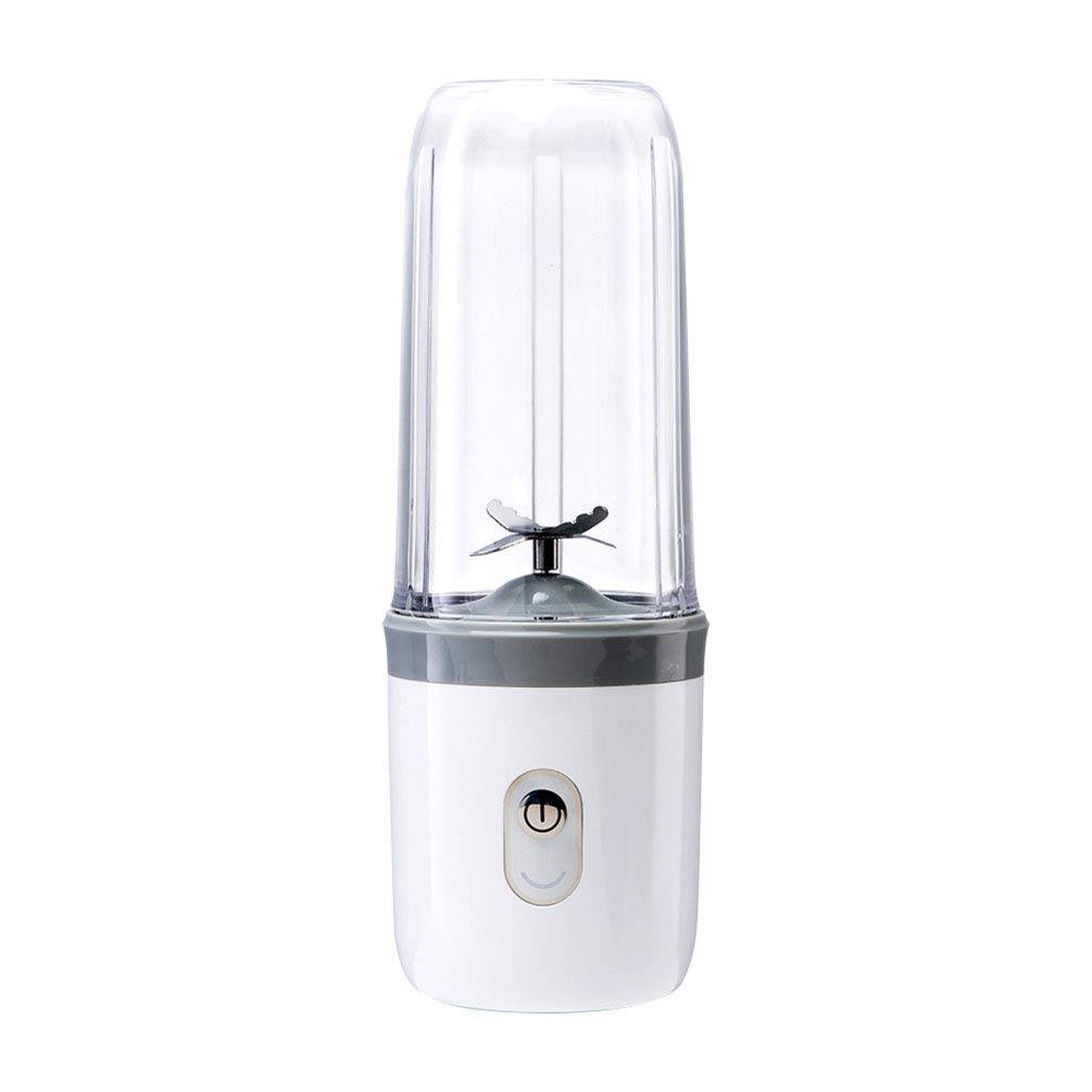 Portable Electric Juicer Cup - USB Rechargeable Mini Blender with 4 Stainless Steel Blades, 350ML Capacity for Smoothies & Juices | Perfect for Home, Office, Gym & Outdoor Activities | Compact & Travel-Friendly Design