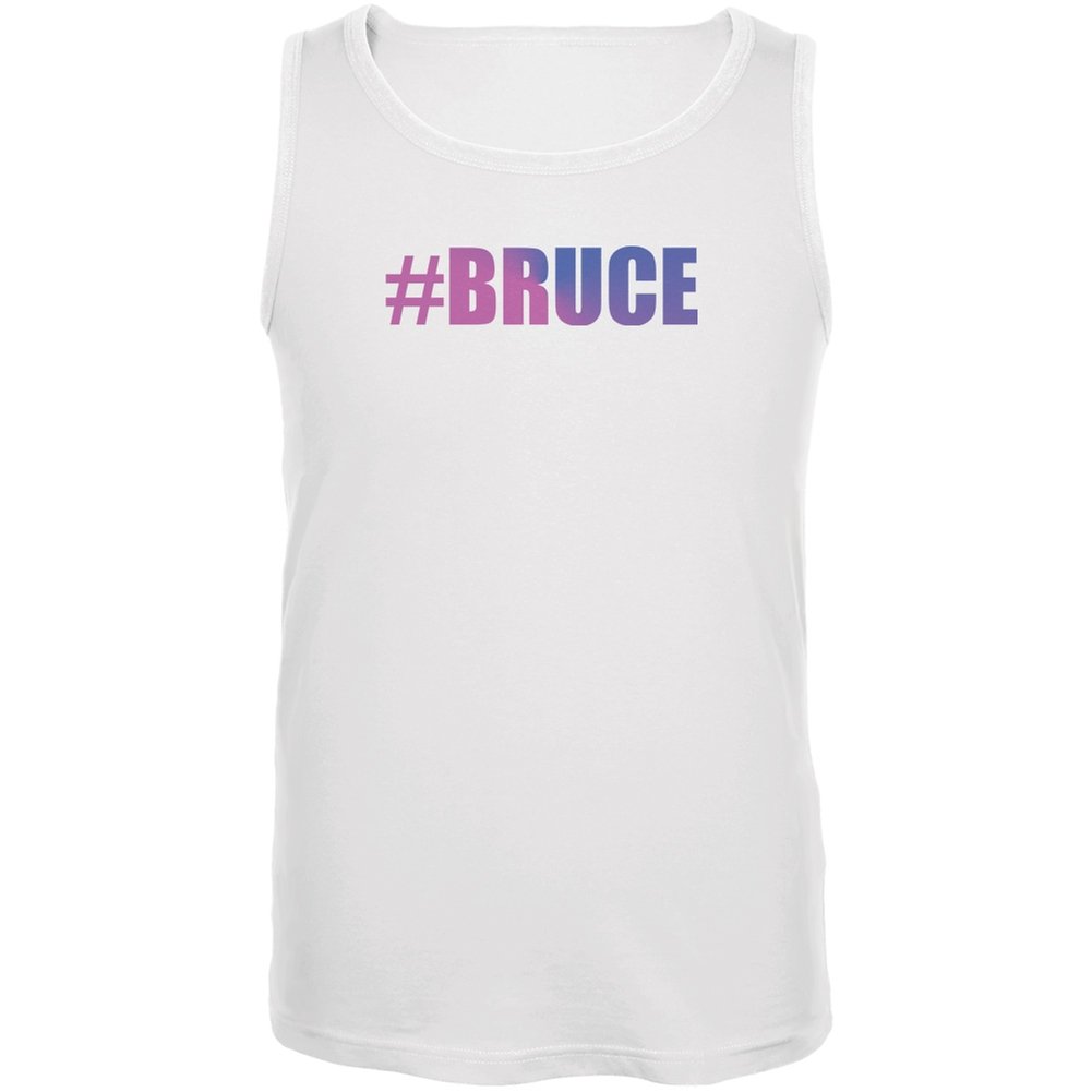 Old Glory #Bruce Transgender Bruce Jenner White Adult Tank Top - Comfortable Cotton Graphic Tee for Pride Events, LGBTQ+ Support & Casual Wear