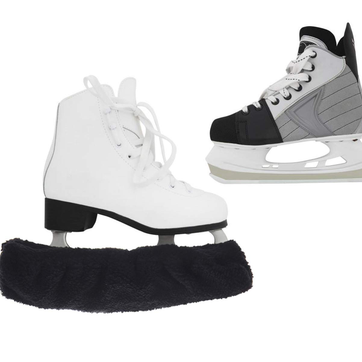 BESPORTBLE Hockey Skate Guards - Ice Blade Covers for Adults & Youth, Fluffy Skate Soakers for Ice Skates, Durable Skate Protectors for Figure Skating & Hockey Practice - Perfect for Rink, Training & Equipment Protection