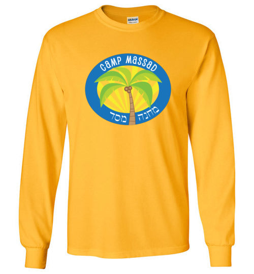 Massad Long Sleeve T-Shirt for Men - Comfortable Cotton Crewneck Casual Shirt - Perfect for Work, Travel & Everyday Wear