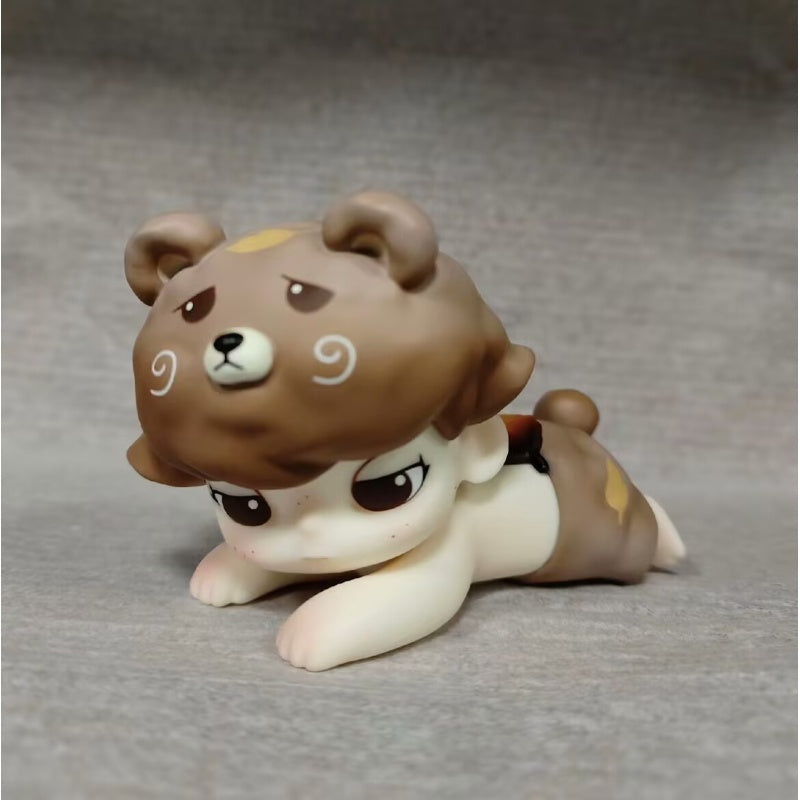 DIMOO Lay Down Bear Limited Edition Collectible Figure - Cute Plush Toy for Home Decor, Gift, and Display