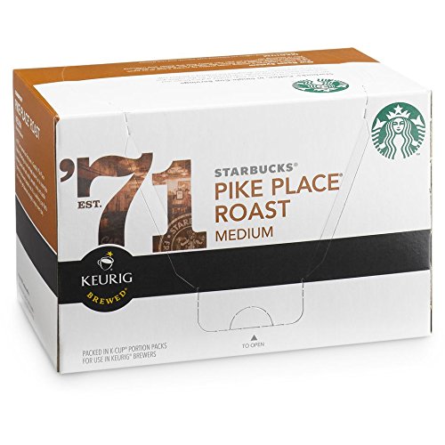 Starbucks Pike Place Roast Coffee 120 K-Cups Pods - Medium Roast Ground Coffee for Keurig Brewers | Perfect for Office, Home & Morning Coffee Break