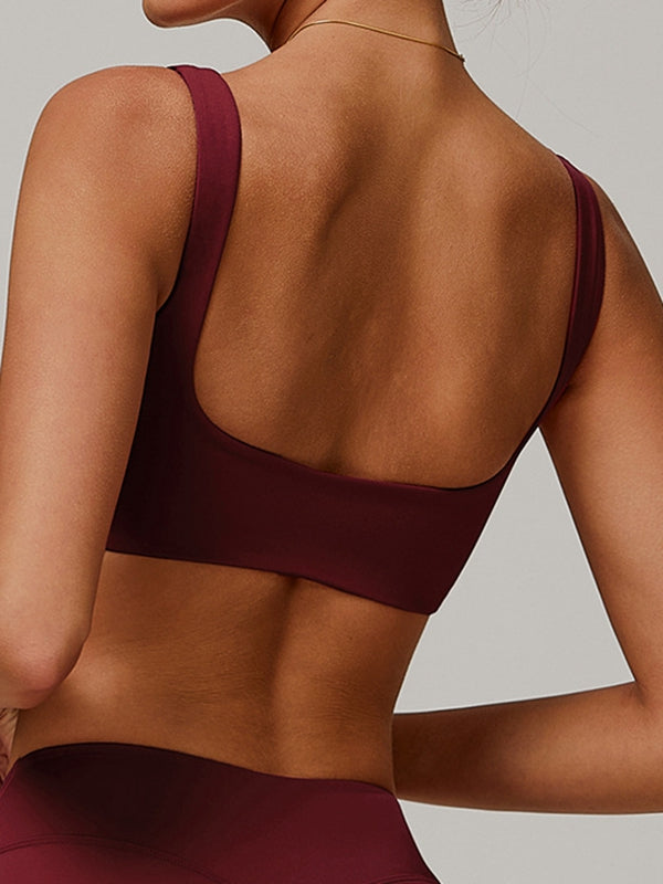 ZASUWA Women's Sexy V-Neck Waist Flare Backless Tracksuit - Gym Workout, Yoga, Running, Lounge Wear for Women