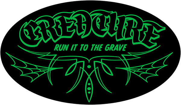 Creature To The Grave Vinyl Decal Sticker 4x2.37 Inch Green and Black - Perfect for Laptops, Cars, Windows & DIY Home Decor