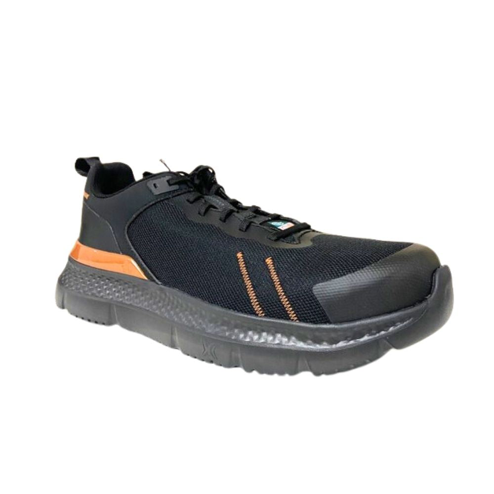 Timberland PRO Setra Men's Composite Toe Athletic Work Shoes - Lightweight Safety Shoes for Construction & Industrial Work - Black/Gold TB0A5PRE001 | Perfect for Warehouse, Factory & Outdoor Labor Jobs