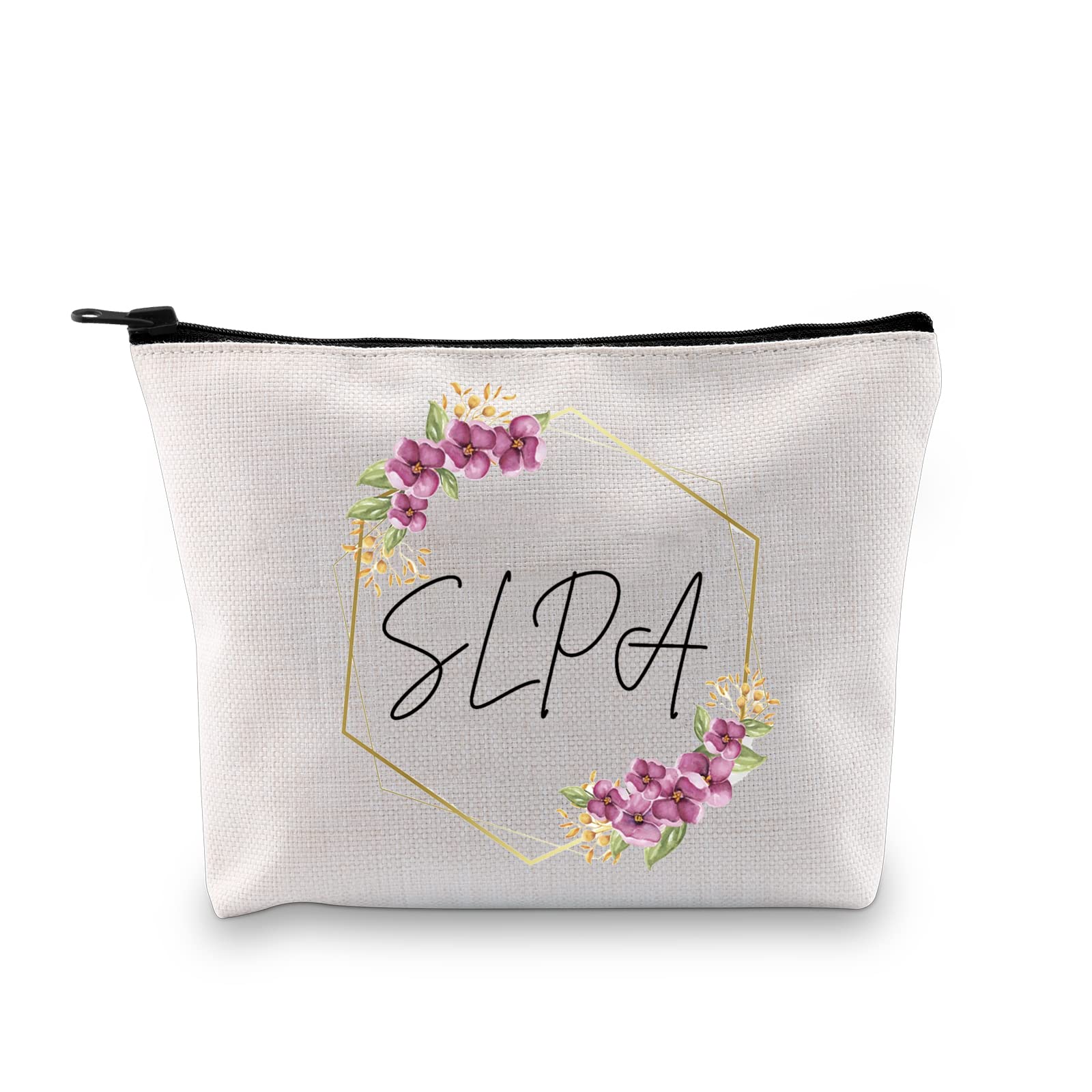 GJTIM SLPA Speech Language Pathology Assistant Gift - Premium Zipper Pouch & Makeup Bag for SLP Women Professionals (SLPA Appreciation Gift) - Perfect for Work, Travel & Daily Organization