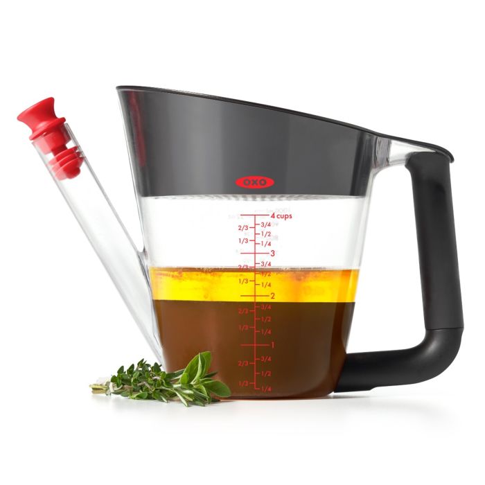 Stainless Steel Fat Separator with Pour Spout - 2 Cup & 4 Cup Sizes for Gravy, Soup, and Broth - Perfect for Thanksgiving Cooking and Healthy Meal Prep