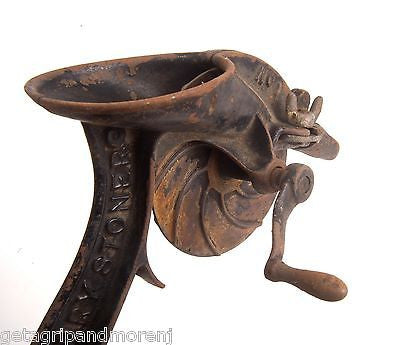 Vintage CHERRY STONER Cast Iron No.1 Enterprise Cherry Pitter - Authentic 1883 Antique Kitchen Tool for Baking & Preserving