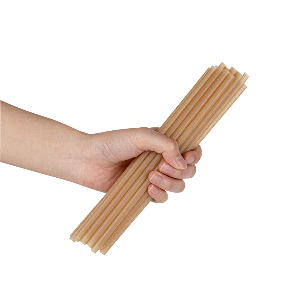 Eco-Friendly Compostable PLA Plastic & Sugarcane Straws - 8 1/4 Inch Biodegradable Drinking Straws (2000 Count) - Perfect for Restaurants, Cafes, Parties & Sustainable Living