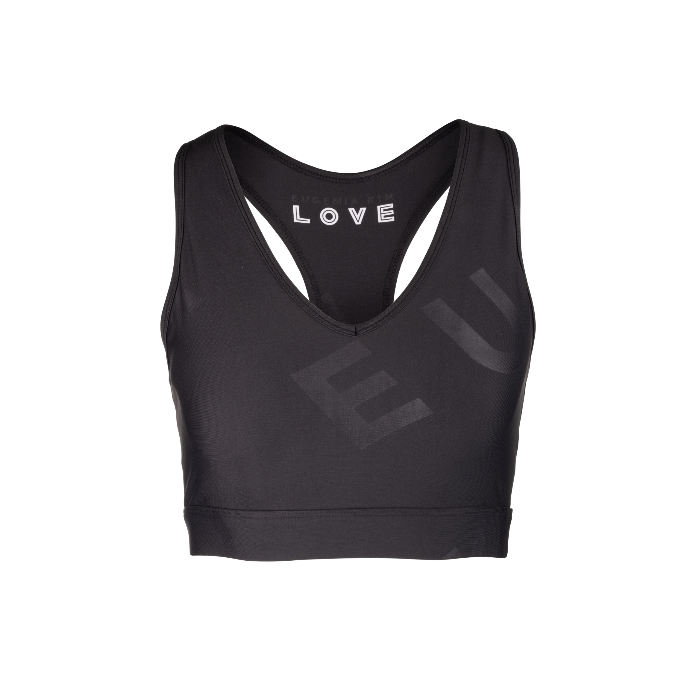 Emma Logo Embossed High Support Sports Bra for Women - Yoga, Running, Gym Workout & Activewear - Moisture Wicking & Breathable Comfort
