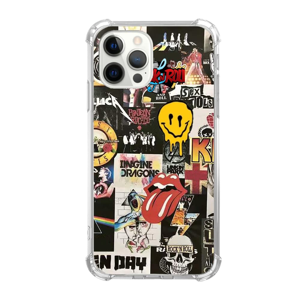 Stylish Rock & Roll iPhone 13 Pro Max Case - Aesthetic Music-Themed TPU Cover for Women, Men & Teens | Trendy Protective Phone Case for Concerts, Parties & Daily Use