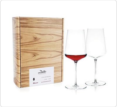 Premium Zalto Denk'Art Universal Hand-Blown Crystal Wine Glasses Set of 2 - Elegant Stemware for Red & White Wines, Perfect for Dinner Parties & Romantic Evenings