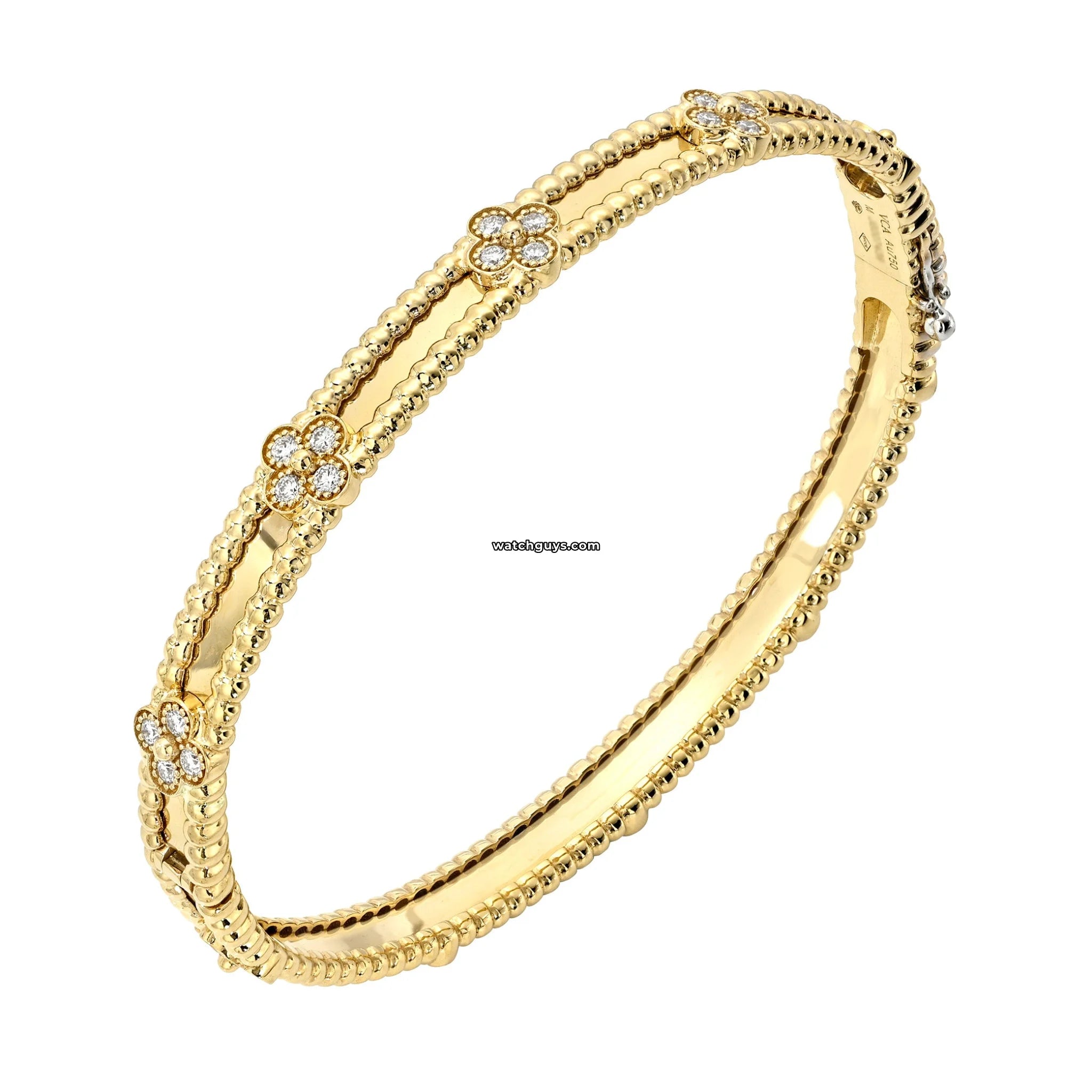 Van Cleef & Arpels Perlee Clovers Bracelet Medium Model 18K Yellow Gold - Luxury Jewelry for Women, Elegant Gift for Anniversary & Special Occasions