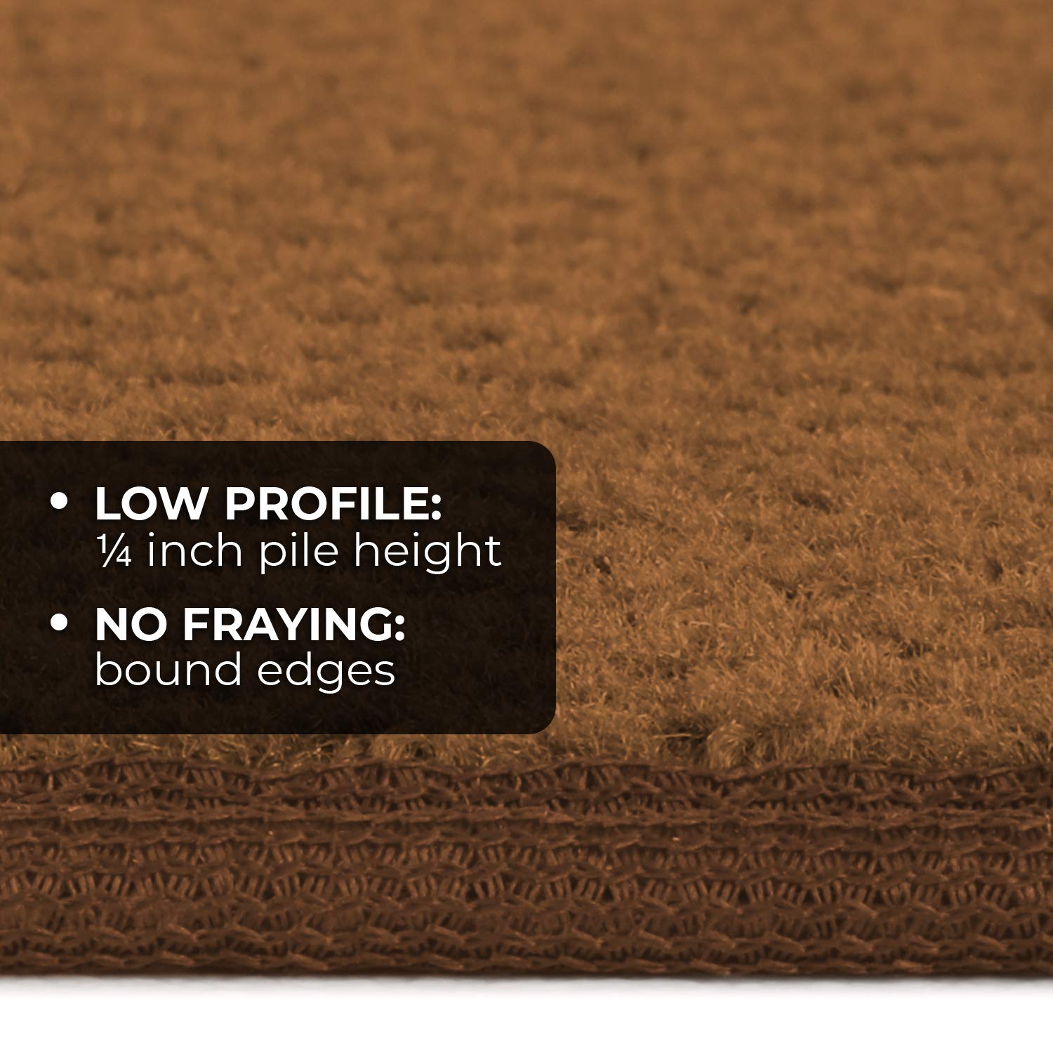 Non-Slip Carpet Runner - Toffee Brown - 8ft x 36in - Skid-Resistant Floor Mat for Hallways, Stairs & High Traffic Areas - Home Safety & Decor