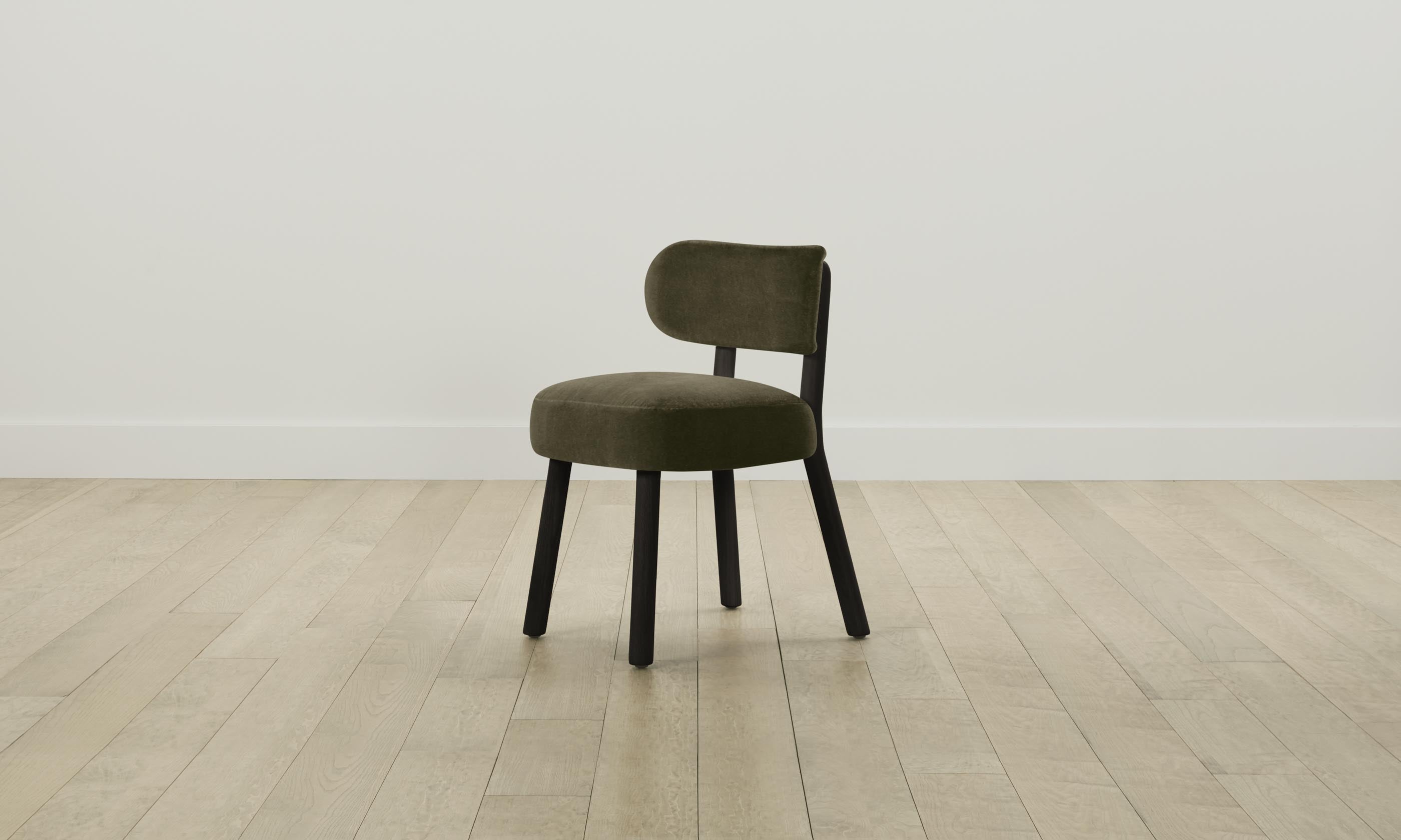 The Jane Dining Chair - Performance Velvet Upholstered Olive Green Seat - Perfect for Dining Room, Kitchen, and Home Office Use