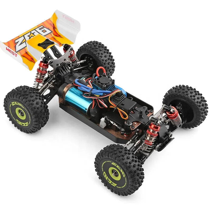 WLtoys 144010 1/14 Scale 2.4Ghz 4WD Brushless RC Car - 70km/h High Speed Off-Road Racing Buggy for Adults & Kids - Perfect for Backyard, Park & Dirt Track Racing