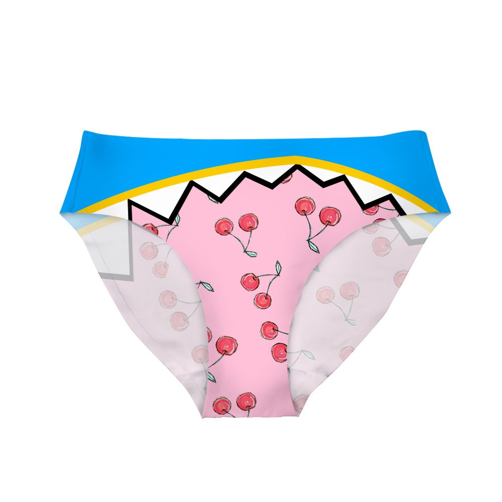 Dellukee Women's 3D Fruit Print Cotton Underwear - Comfortable Hipster Panties & Fashion Bikini Briefs - Perfect for Everyday Wear, Lounge & Sleep