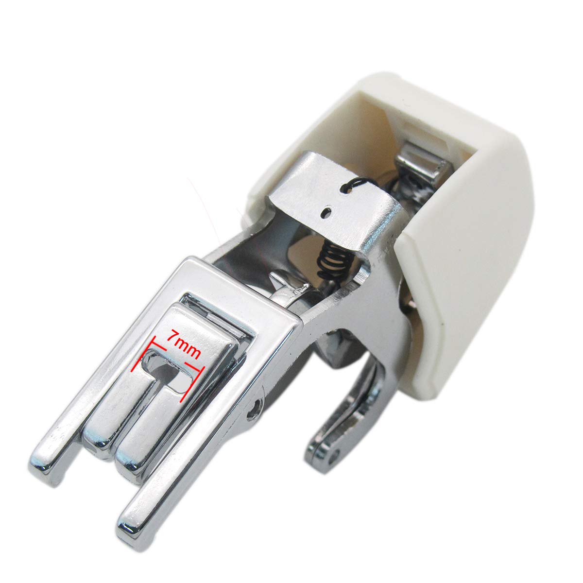 CKPSMS Brand - 1PCS RWA1 Low Shank Plaid Walking Foot No Teeth 7mm for Husqvarna Viking Sewing Machines | Replacement Presser Foot for Quilting, Upholstery & Heavy Fabrics | White Sewing Machine Accessory