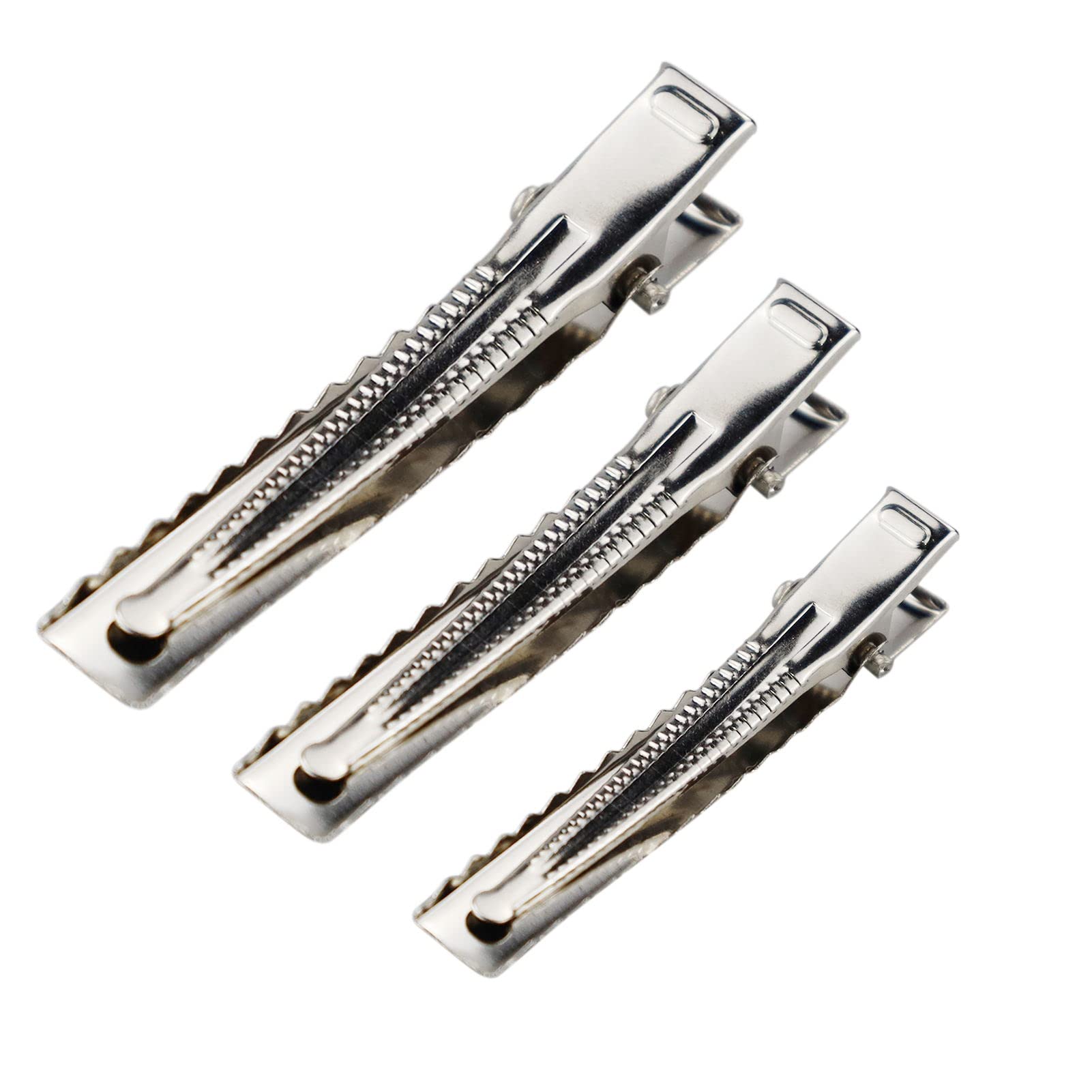 36 PCS Silver Metal Alligator Hair Clips - 3 Sizes (2.2