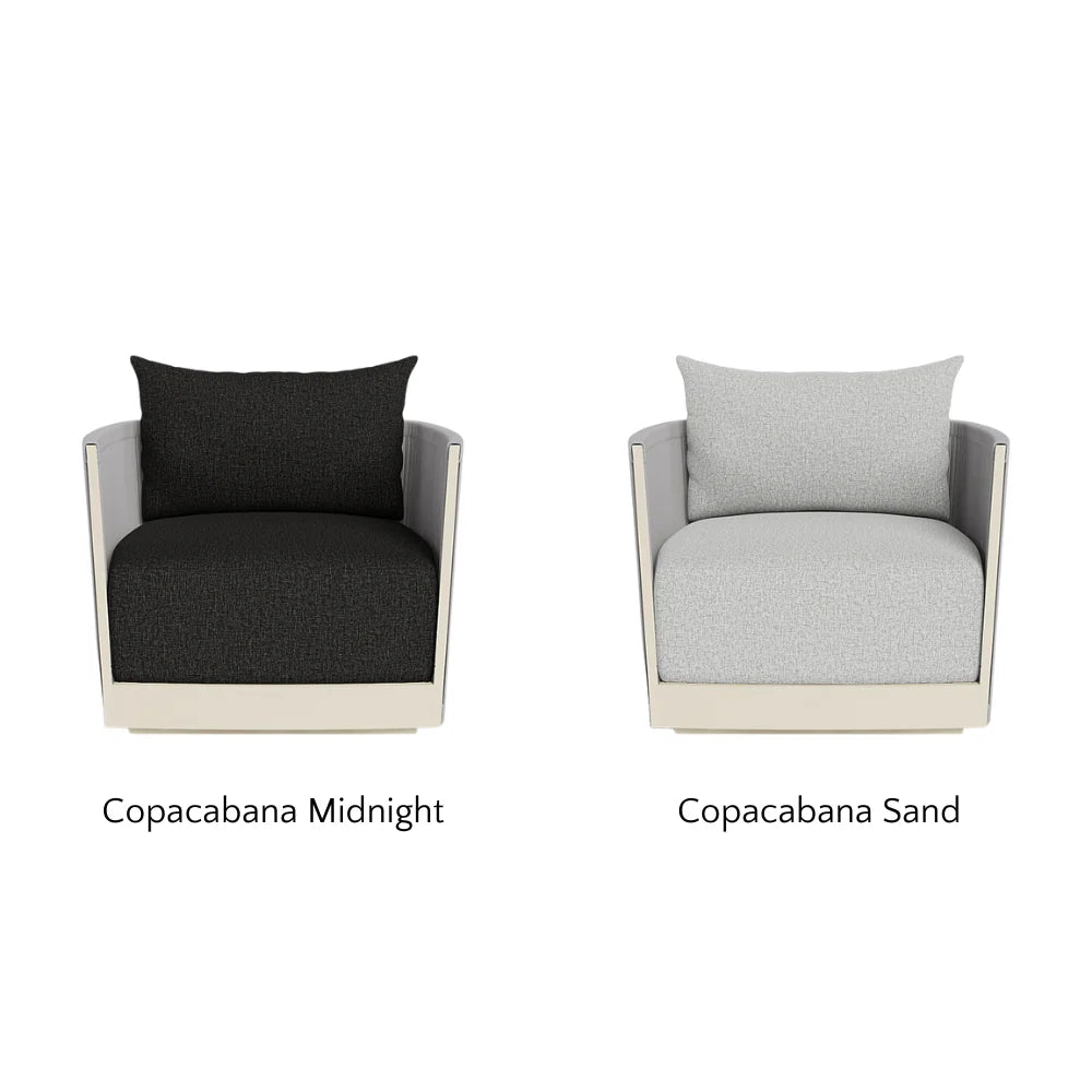 Antigua Outdoor Swivel Lounge Chair - 360 Degree Rotating Patio Furniture with Weather-Resistant Cushion, Perfect for Poolside, Garden, and Backyard Relaxation