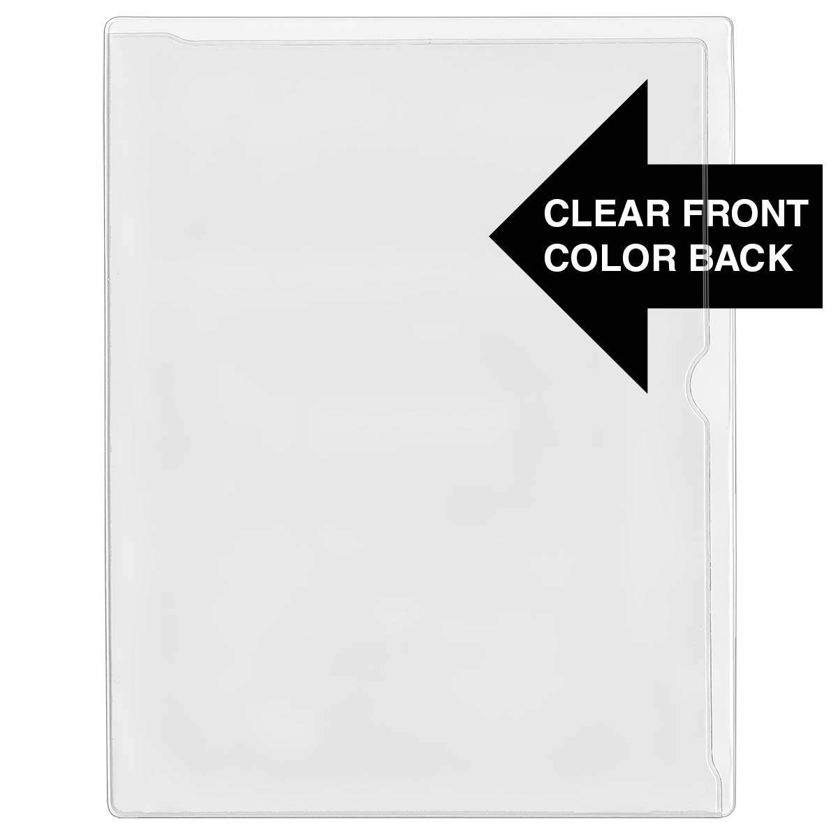 StoreSMART 50-Pack Heavy Duty Plastic Document Organizers - White Back & Clear Front for Office Filing, School Papers, Home Organization (PF8511PQW-50) - Perfect for Desk, Filing Cabinet and Storage Box Organization