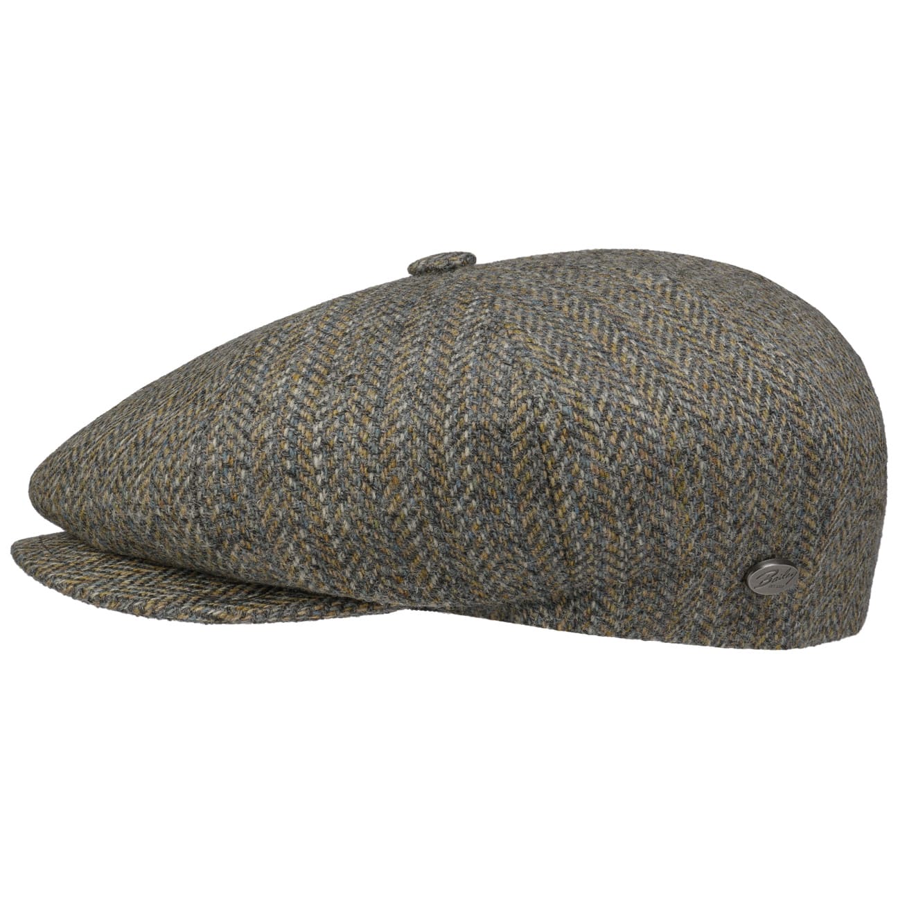 Bailey 1922 Galvin Stripe Herringbone Flat Cap - Classic Wool Ivy Newsboy Hat for Men | Perfect for Fall, Winter & Outdoor Activities