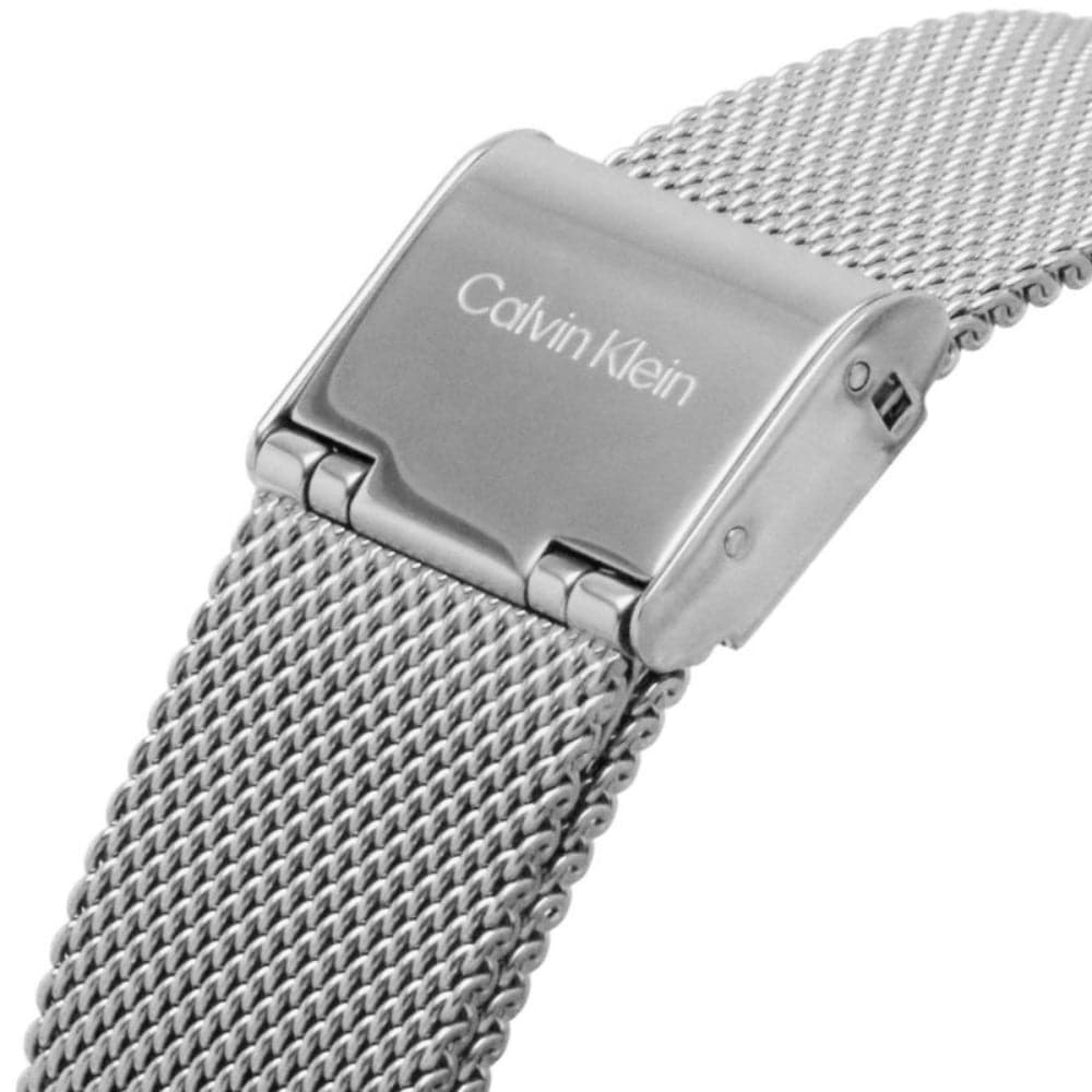 Calvin Klein Women's Silver Dial Watch with Milanese Strap - Model 25200001 | Elegant Fashion Accessory for Office, Party & Everyday Wear