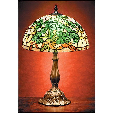 Handmade Stained Glass Shamrock Lamp - Irish Decor, Celtic Home Decor, Perfect for St. Patrick's Day, Living Room, Bedroom & Gift Idea