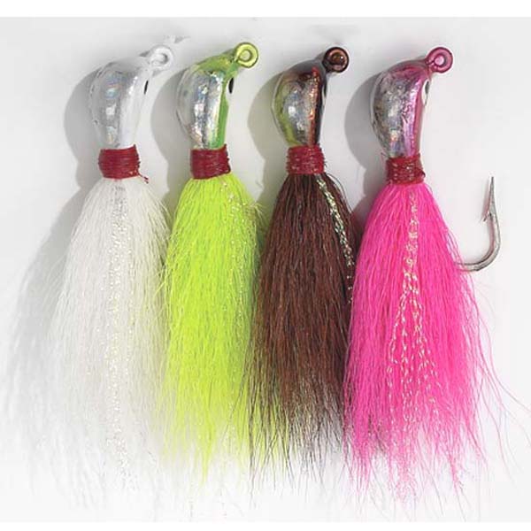Boone Tout Bucktail Jigs for Freshwater & Saltwater Fishing - Premium Hand-Tied Bass, Walleye, and Trout Lures - Ideal for Casting, Trolling, and Jigging Techniques
