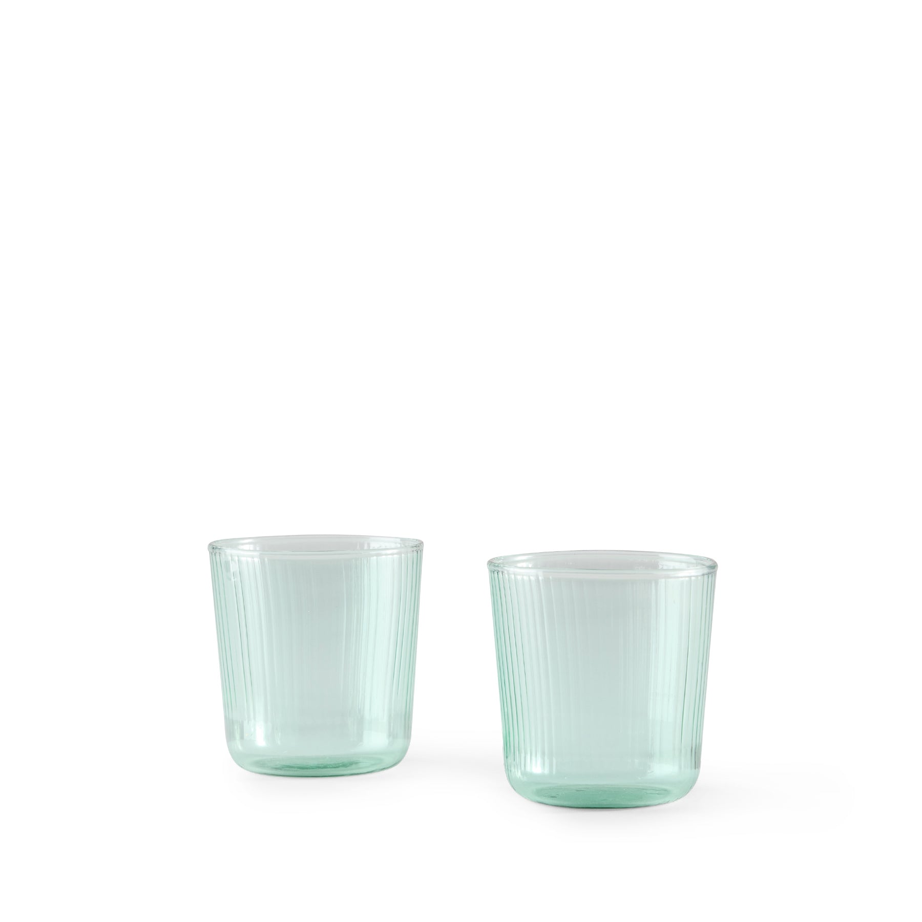 Luisa Acqua Jade Green Glass Water Bottle Set of 2 - Elegant & Reusable for Home, Office, Gym & Outdoor Activities