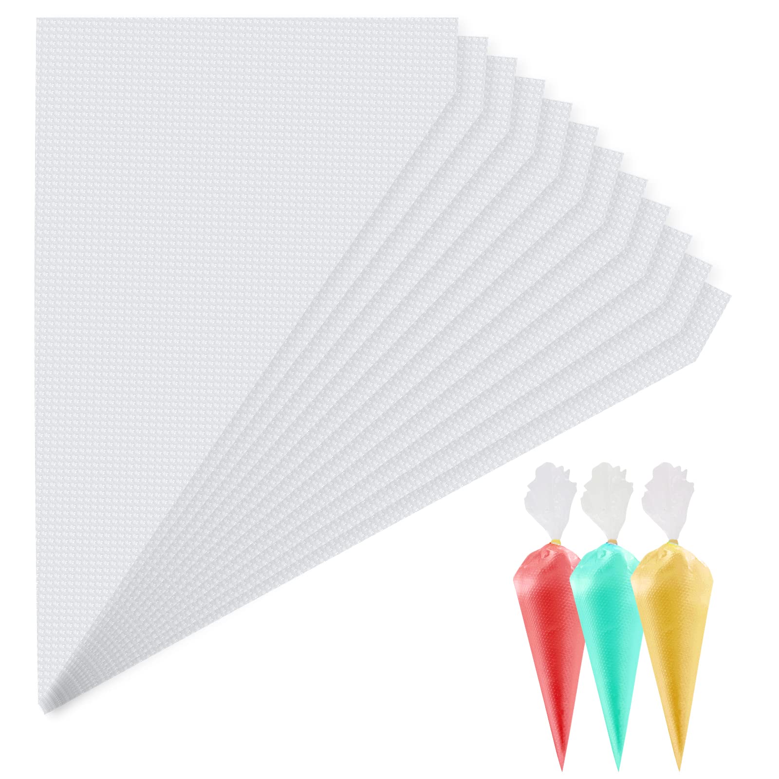 100 Pack 8 Inch Disposable Piping Bags - Small Pastry Decorating Bags for Cake Frosting, Icing, Cupcakes & Dessert Decorations - Perfect for Baking, Party Treats & DIY Dessert Designs