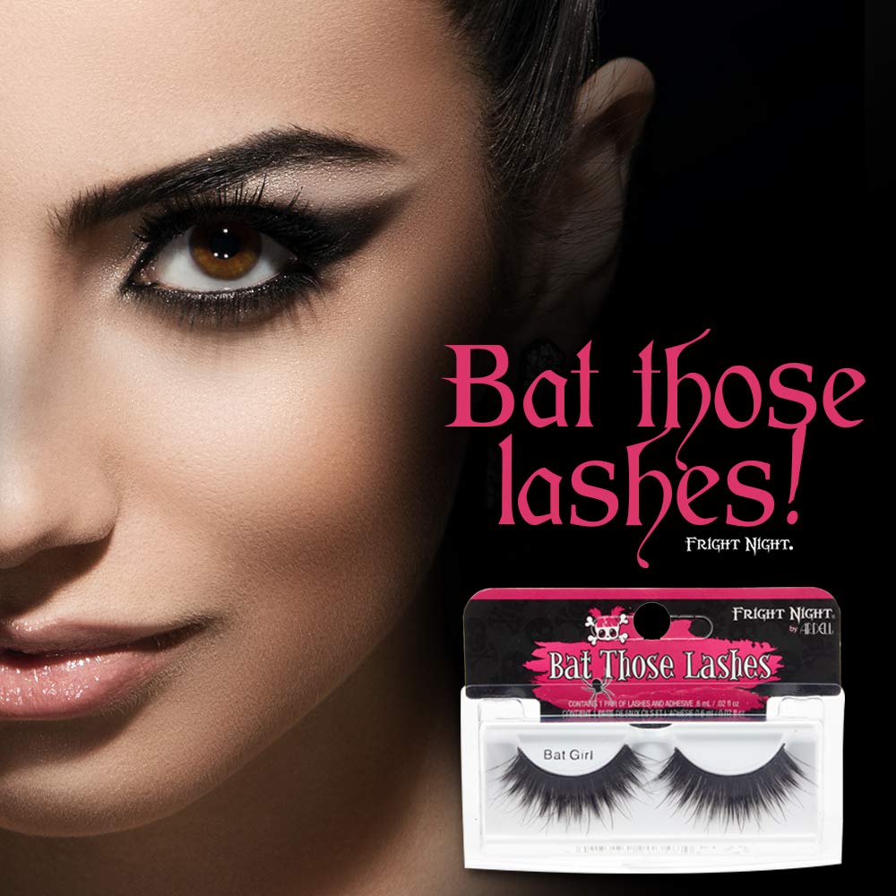 Fright Night Bat Girl False Eyelashes - Halloween Party, Cosplay & Costume Accessories for Women