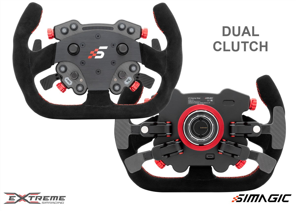 Simagic GTC Racing Steering Wheel - High-Performance Carbon Fiber Wheel Rim for Sim Racing | Perfect for PC, PS5, Xbox & Simulator Cockpits