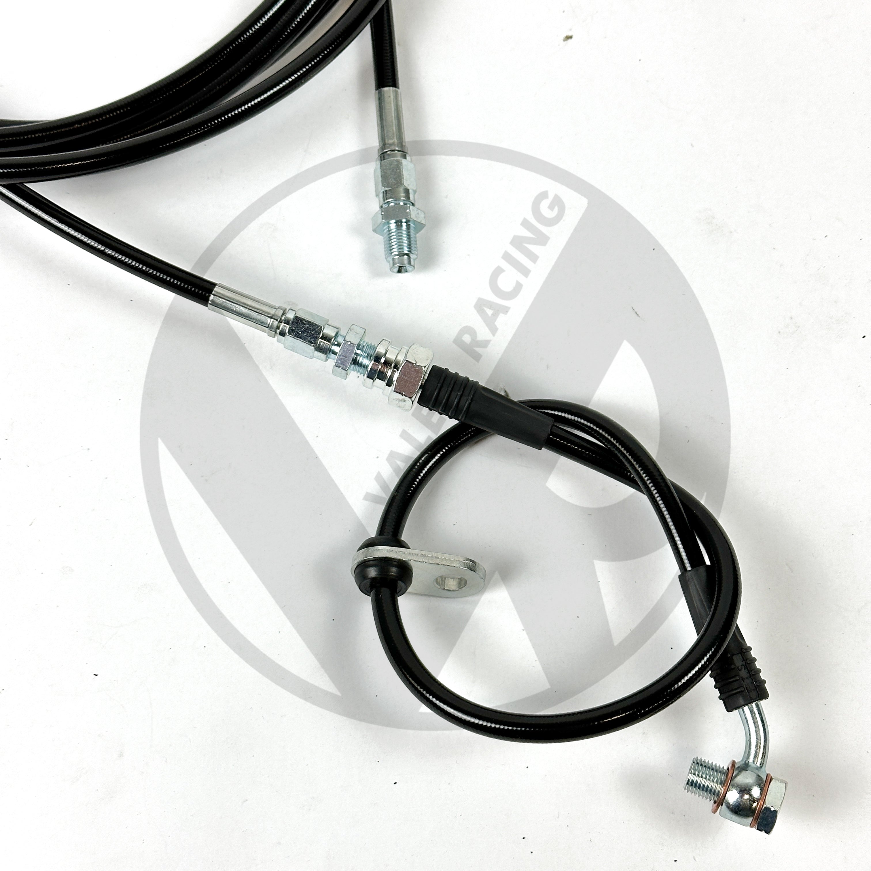 Complete BLACK Stainless Steel Rear Brake Line Replacement Kit for 1996-2000 Honda Civic with Disc Brakes - Enhanced Safety & Performance for Daily Driving & Track Use