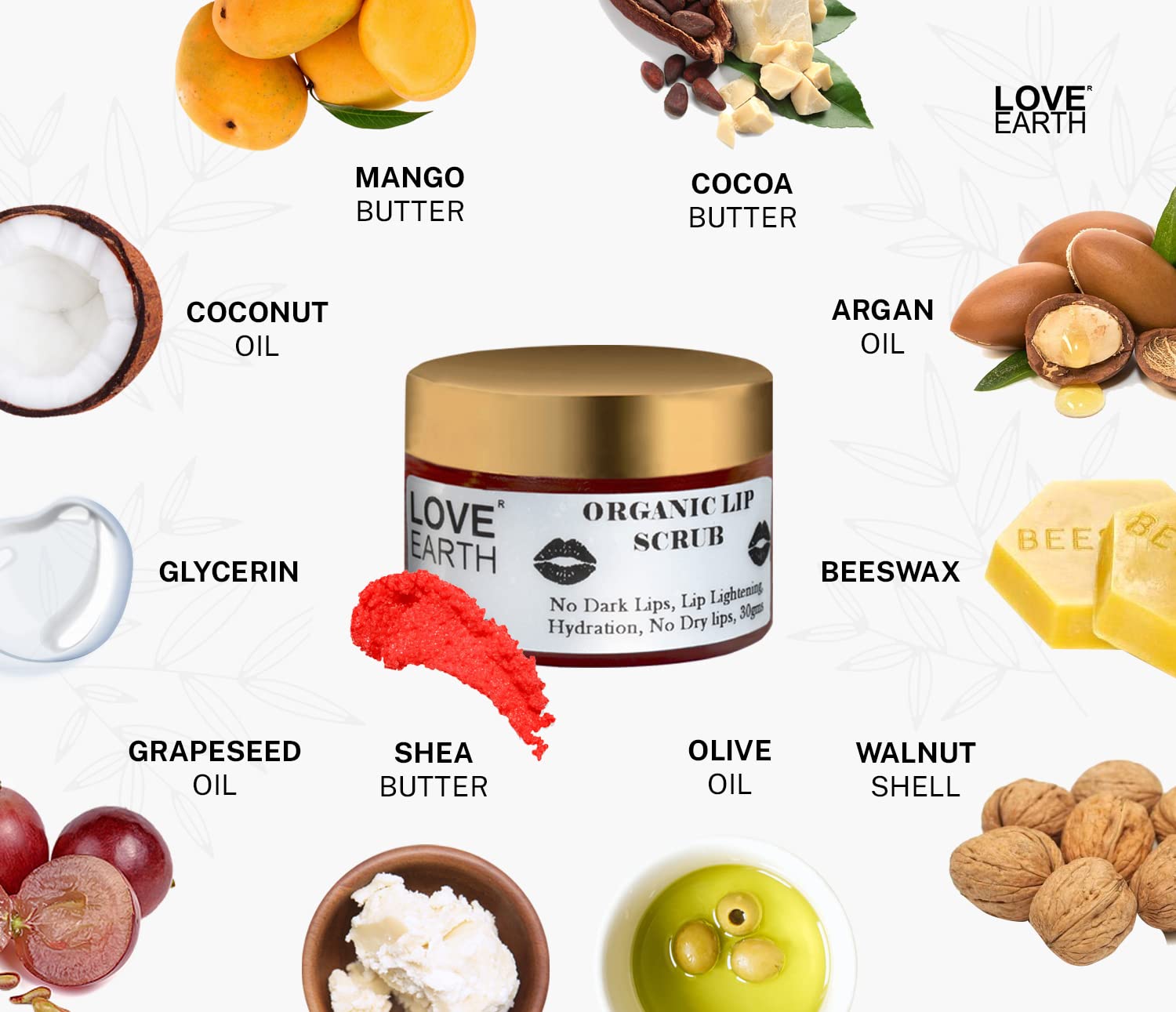 Love Earth Lip Saviour Kit - Hydrating & Moisturizing Lip Care with Beeswax & Cocoa Butter for Dry, Chapped Lips | Perfect for Winter Skincare & Daily Lip Protection