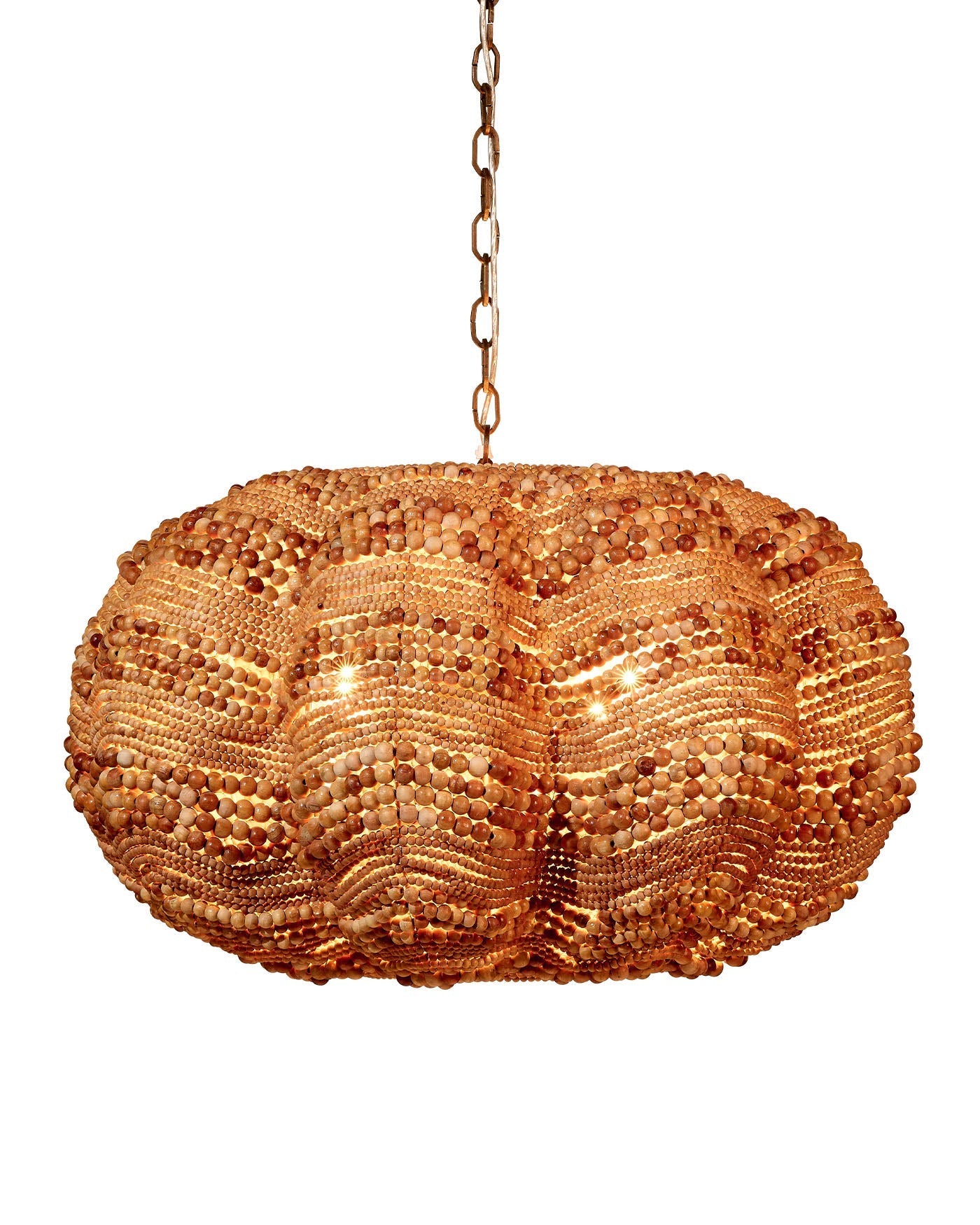 Elegant Clamshell Chandelier Lighting Fixture - Modern Glass Shell Ceiling Light for Dining Room, Living Room & Bedroom Decor