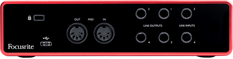 Scarlett 4i4 GEN 3 USB Audio Interface - Professional Studio Recording Equipment for Musicians & Podcasters - Perfect for Home Studios, Live Streaming & Music Production