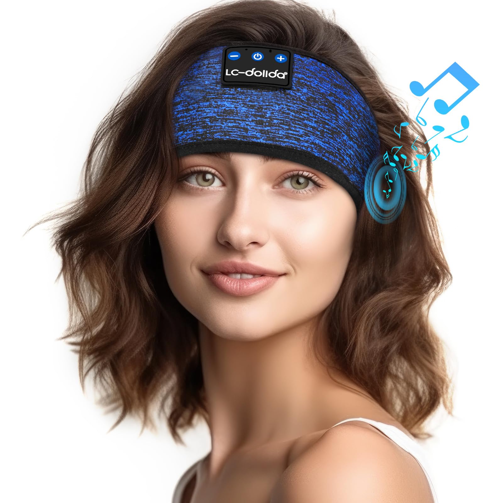 Wireless Bluetooth Headband Headphones for Sleeping, Sports & Workout - Comfortable Sleep Eye Mask with Built-in Earbuds for Side Sleepers, Running, Yoga, Travel, Office & Insomnia Relief - Perfect Christmas Stocking Stuffer Gift
